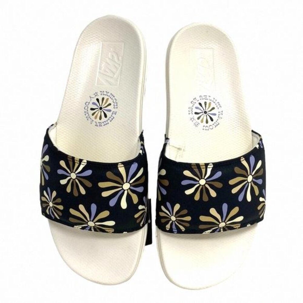 🔥HOT SALE🔥VANS La Costa Slide Beige Floral VN0A5HFEBBG Size Men’s Sandals